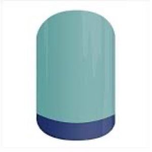 JAMBERRY Aqua and Blue French Mani Nail Wraps - Shaved Ice